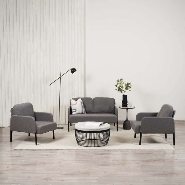FLOSEAT 2 SEATER SOFA FABRIC GREY